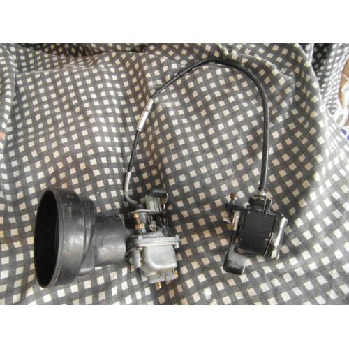 SUZUKI LT50 CARB. LEVER AND CABLE
