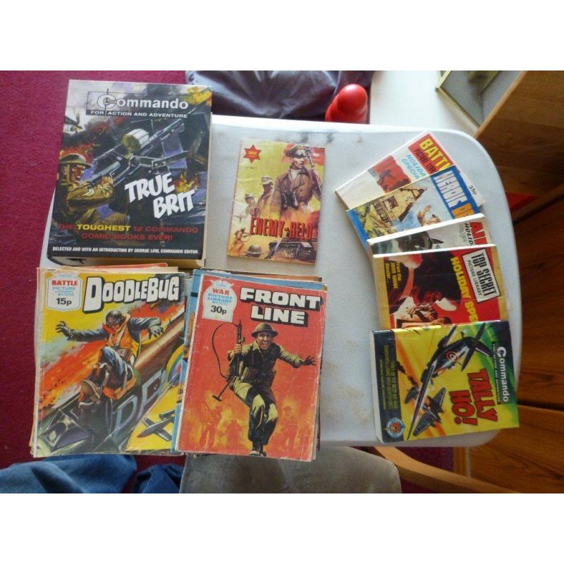 commando/war/battle comics x 70 in total