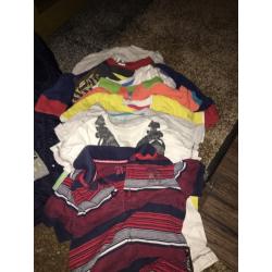 Bundle of boys (some named) clothes range from 6-18 months