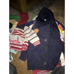 Bundle of boys (some named) clothes range from 6-18 months