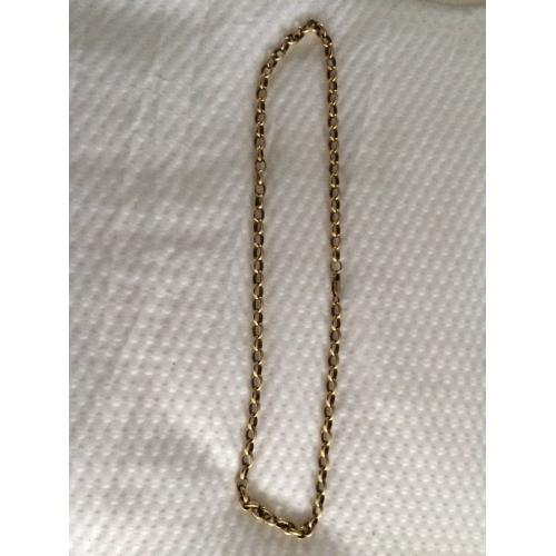 9 carat gold belcher chain