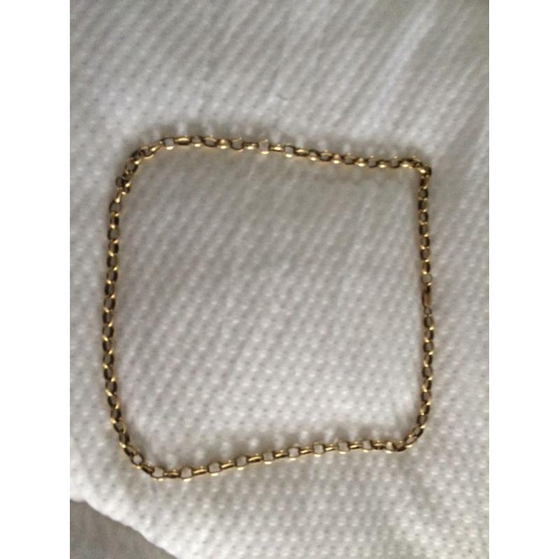 9 carat gold belcher chain