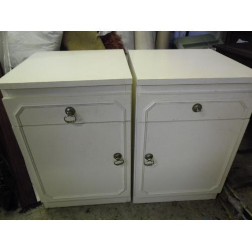 White Bedside cabinets x 2