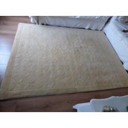 NEXT natural biscuit colour large 100% wool rug