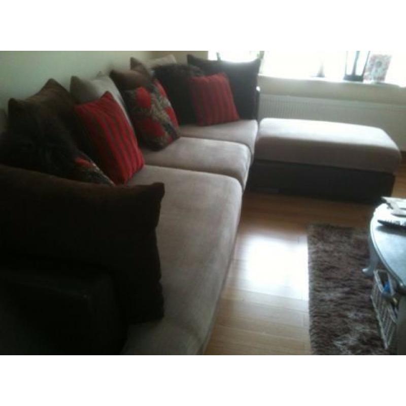 lovely chaise sofa with footstool
