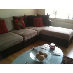 lovely chaise sofa with footstool