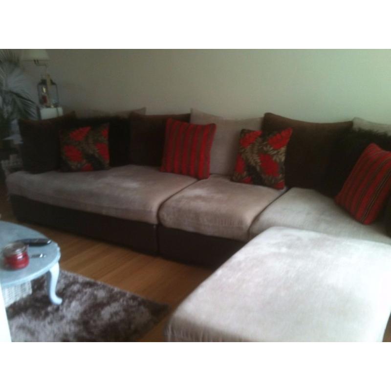 lovely chaise sofa with footstool