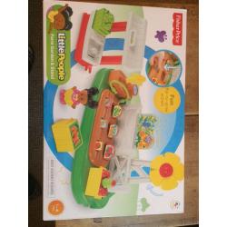 Fisher Price Little People Farm Garden and Stand- brand new