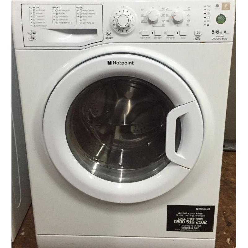 Hotpoint WDAL8640 8+6kg 1400 Spin White Sensor Dry Washer/Dryer 1 YEAR GUARANTEE FREE FITTING