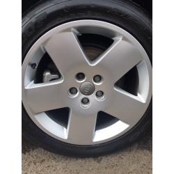 18" Genuine Fat 5 Alloys Audi Volkswagen Skoda VW