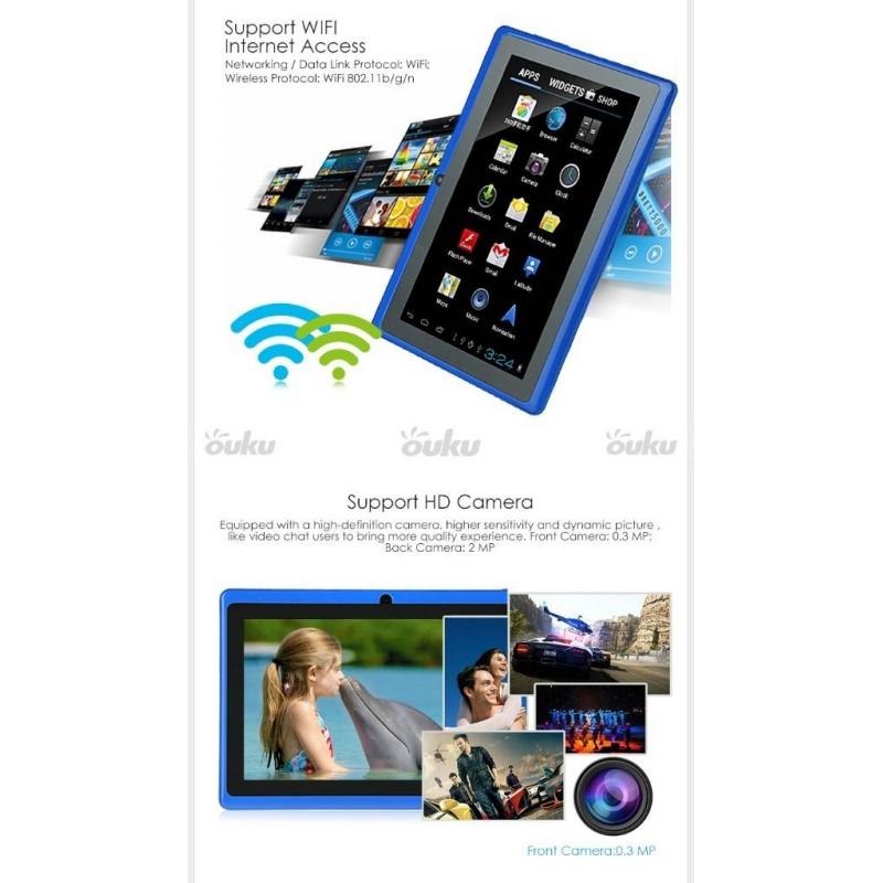 Brand new, sealed, 7 inch Android Tablet PC 8GB WIFI Bluetooth 2 Camera Allwinner tablet