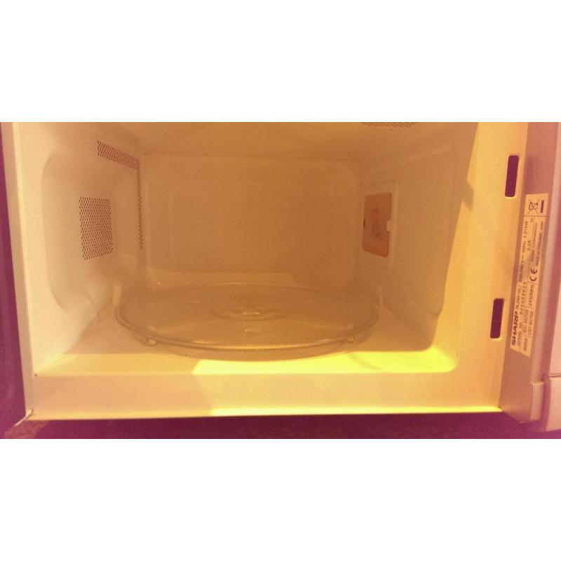 Sharp 80W microwave.
