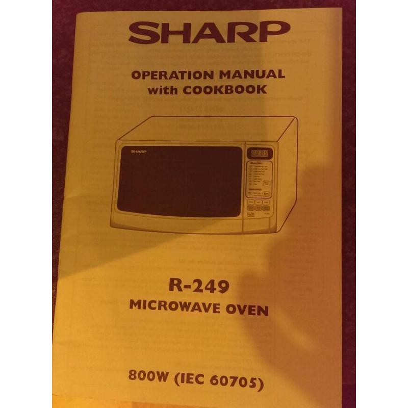 Sharp 80W microwave.