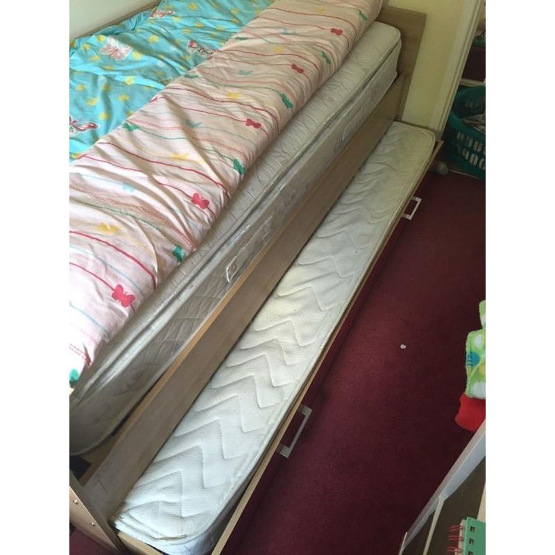 Single bed with mattress