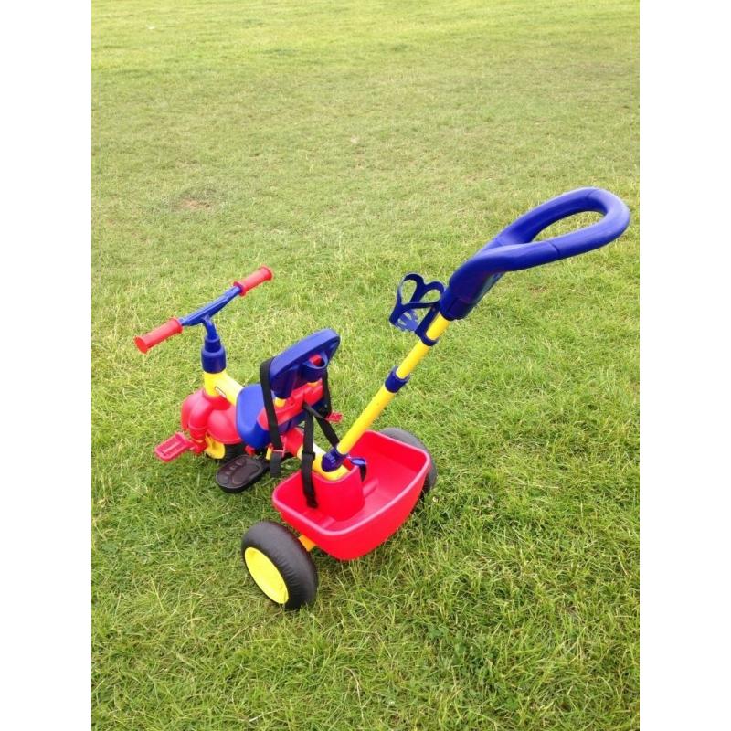 Little tykes trike with parent control handle .