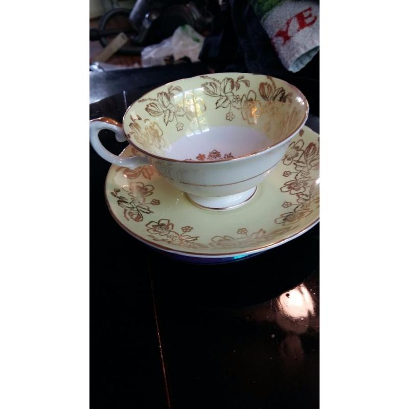 cups and saucers