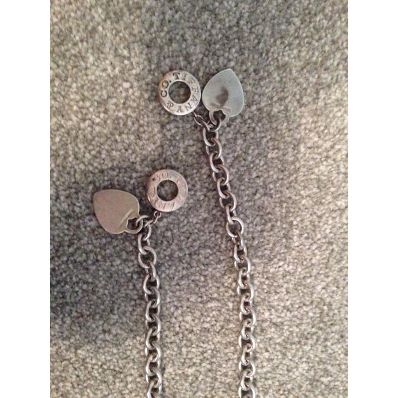 Tiffany necklace and bracelet