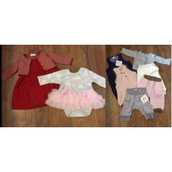 Baby Girl Clothes New Born - up to 1 month Next etc