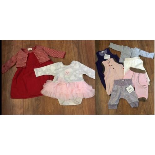 Baby Girl Clothes New Born - up to 1 month Next etc