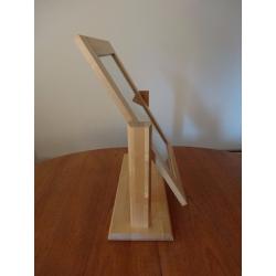 Pine mirror with base - ideal for use on a chest of drawers or dresser