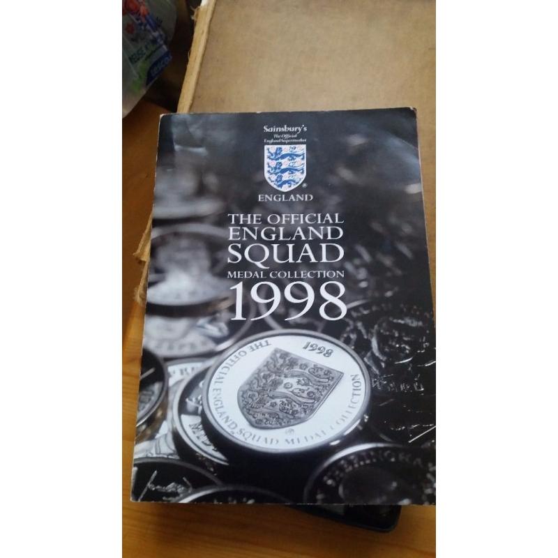 The official england squad medal collection 1998