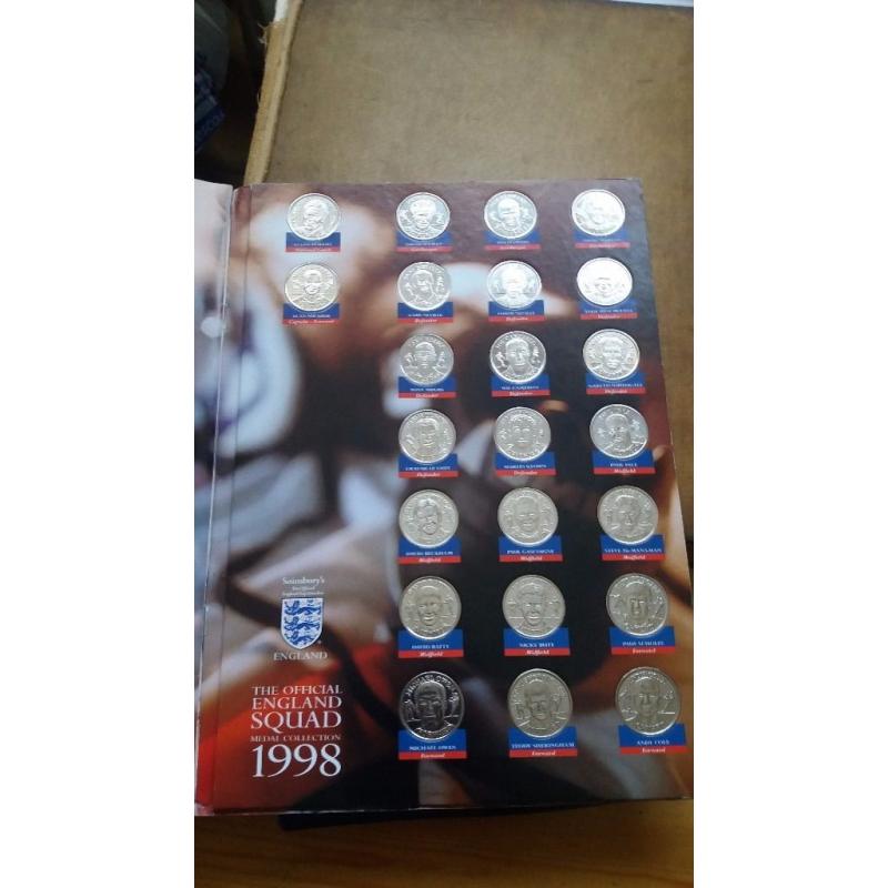 The official england squad medal collection 1998