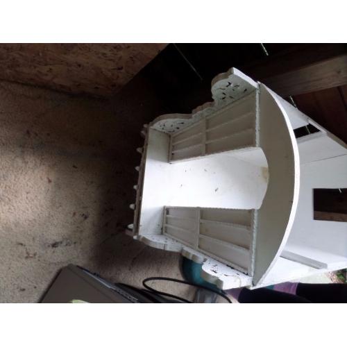 Hand crafted vintage wooden caravan, Barbie doll sized