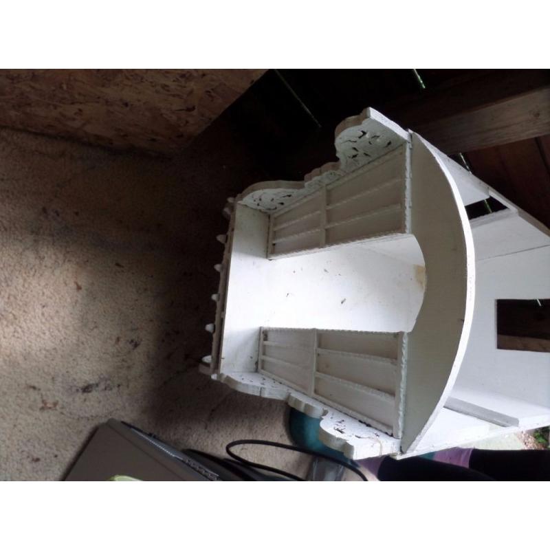 Hand crafted vintage wooden caravan, Barbie doll sized