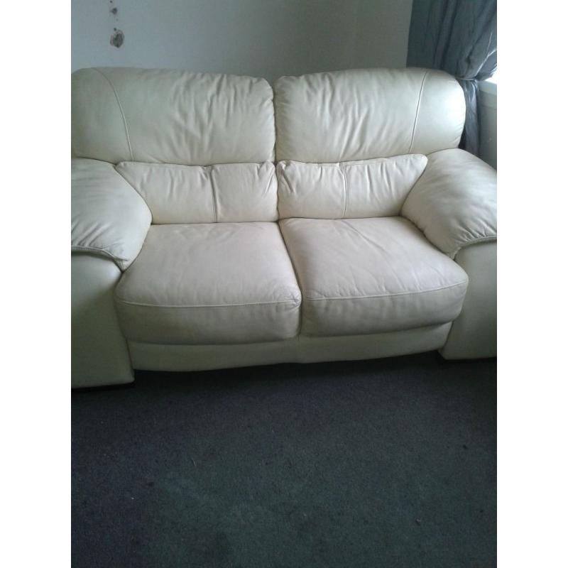 2 seater leather sofa