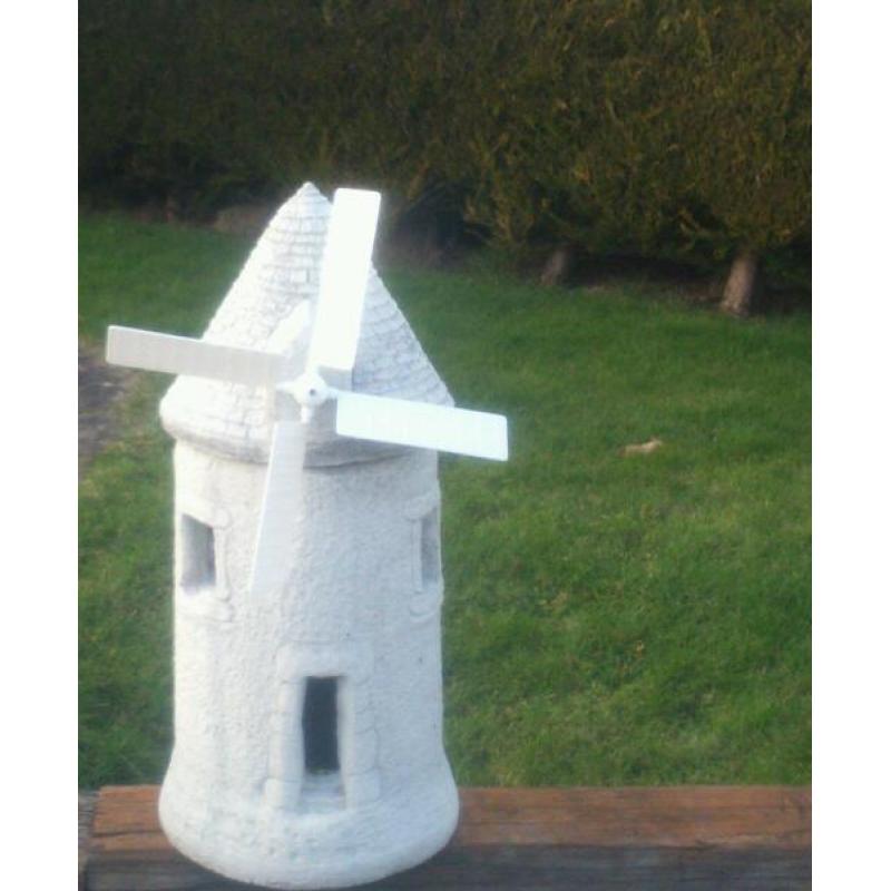 Large concrete garden ornament windmill