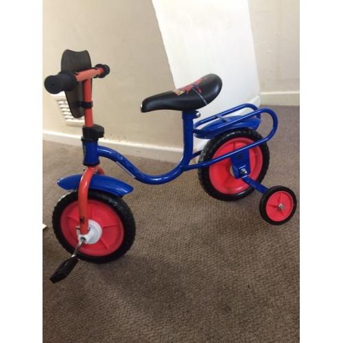 Spiderman bike and scooter