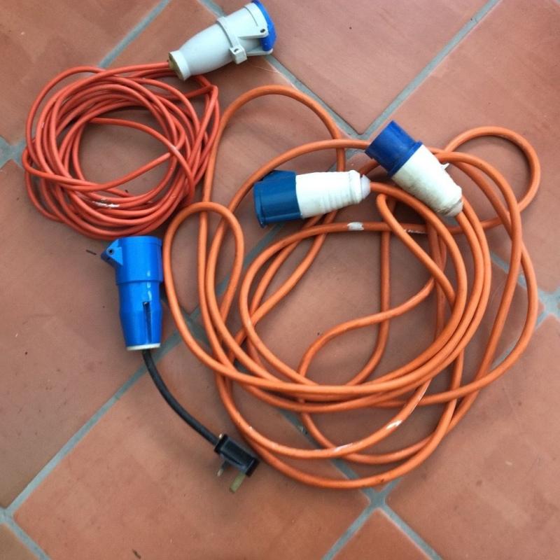 Heavy duty electric hookup for camper van