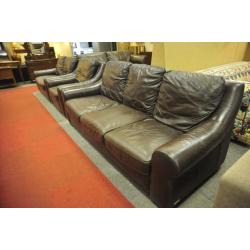 Three seat sofa, two seat sofa and armchair (G0800)