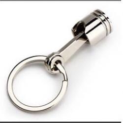 Polished Piston Keyring