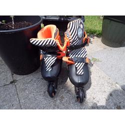 Zinc inline skates