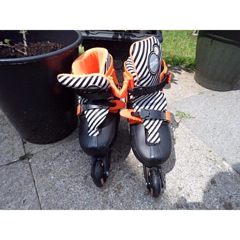 Zinc inline skates