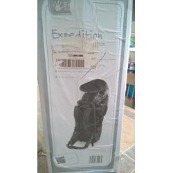 Baby Back pack with hood. Baby Weavers Expedition