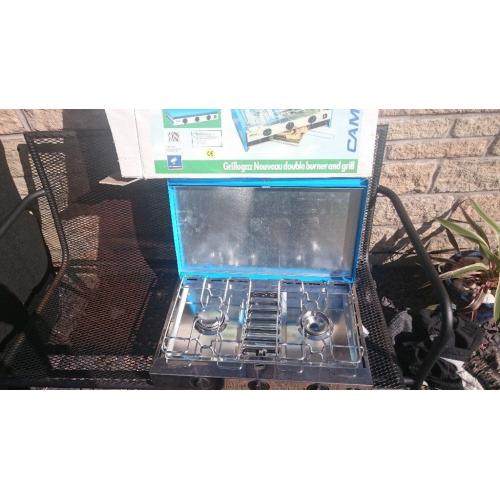 Camping Gaz 2 ring stove and grill, brand new