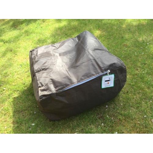 Two Large Dark Brown Water Resistant Garden Beanbags/Footstools NEW