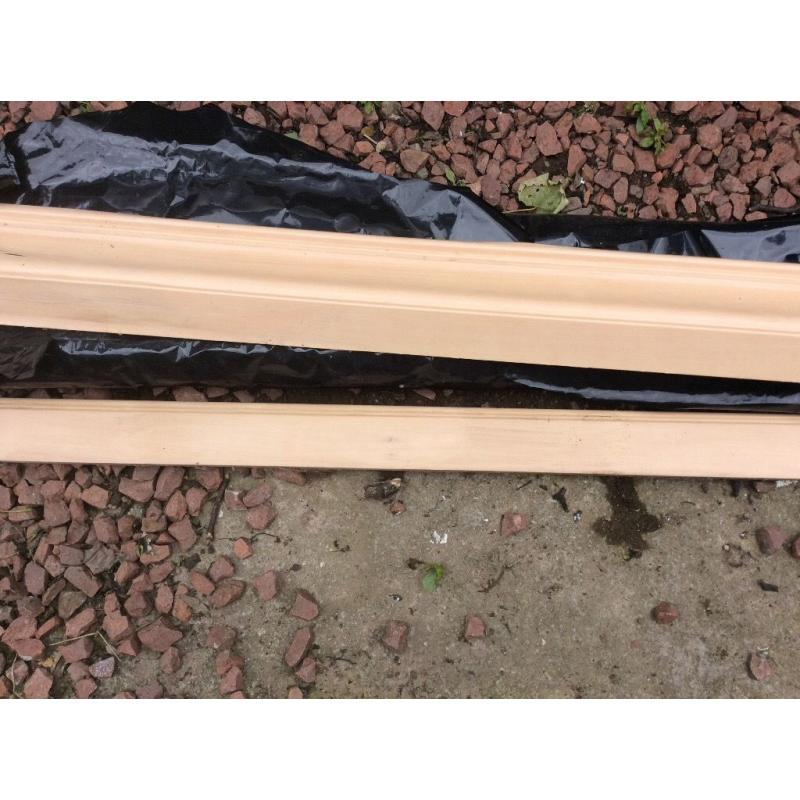 3 X lengths of kitchen cornicing and one length of base.