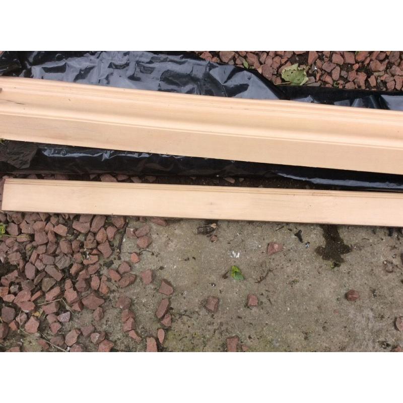 3 X lengths of kitchen cornicing and one length of base.