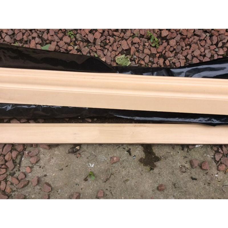 3 X lengths of kitchen cornicing and one length of base.