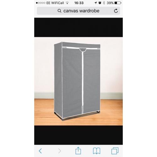 Canvas wardrobe