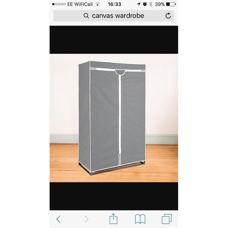 Canvas wardrobe