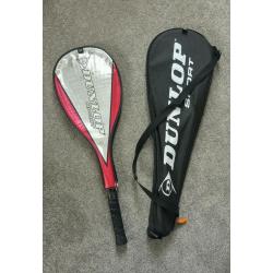 3x Dunlop Squash Rackets with Cases