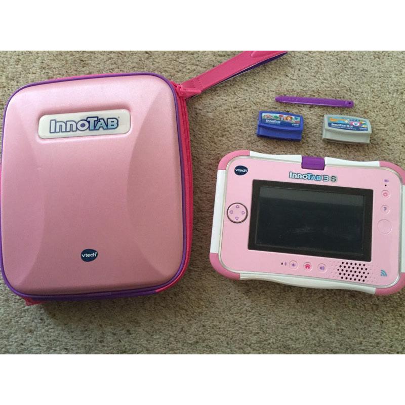 Innotab 3s with case, charger, games