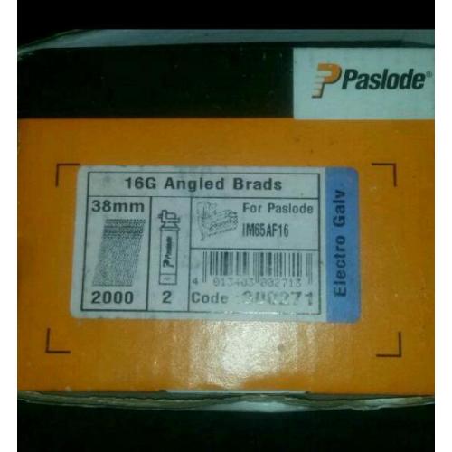 Paslode 38mm angled nails 2nd fix