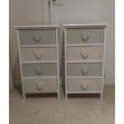 2 bed side cabinets