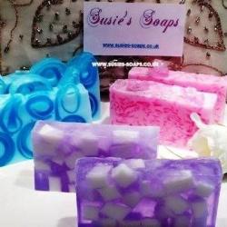 Luxury Handmade Soap BY Susies Soaps, looking for craft fairs and we do Party Plan with commission
