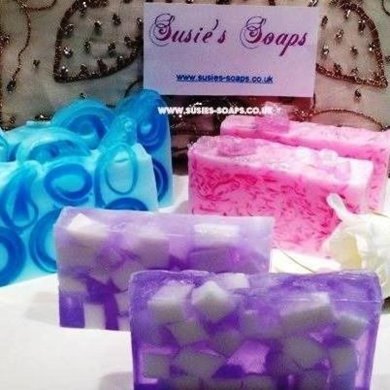 Luxury Handmade Soap BY Susies Soaps, looking for craft fairs and we do Party Plan with commission